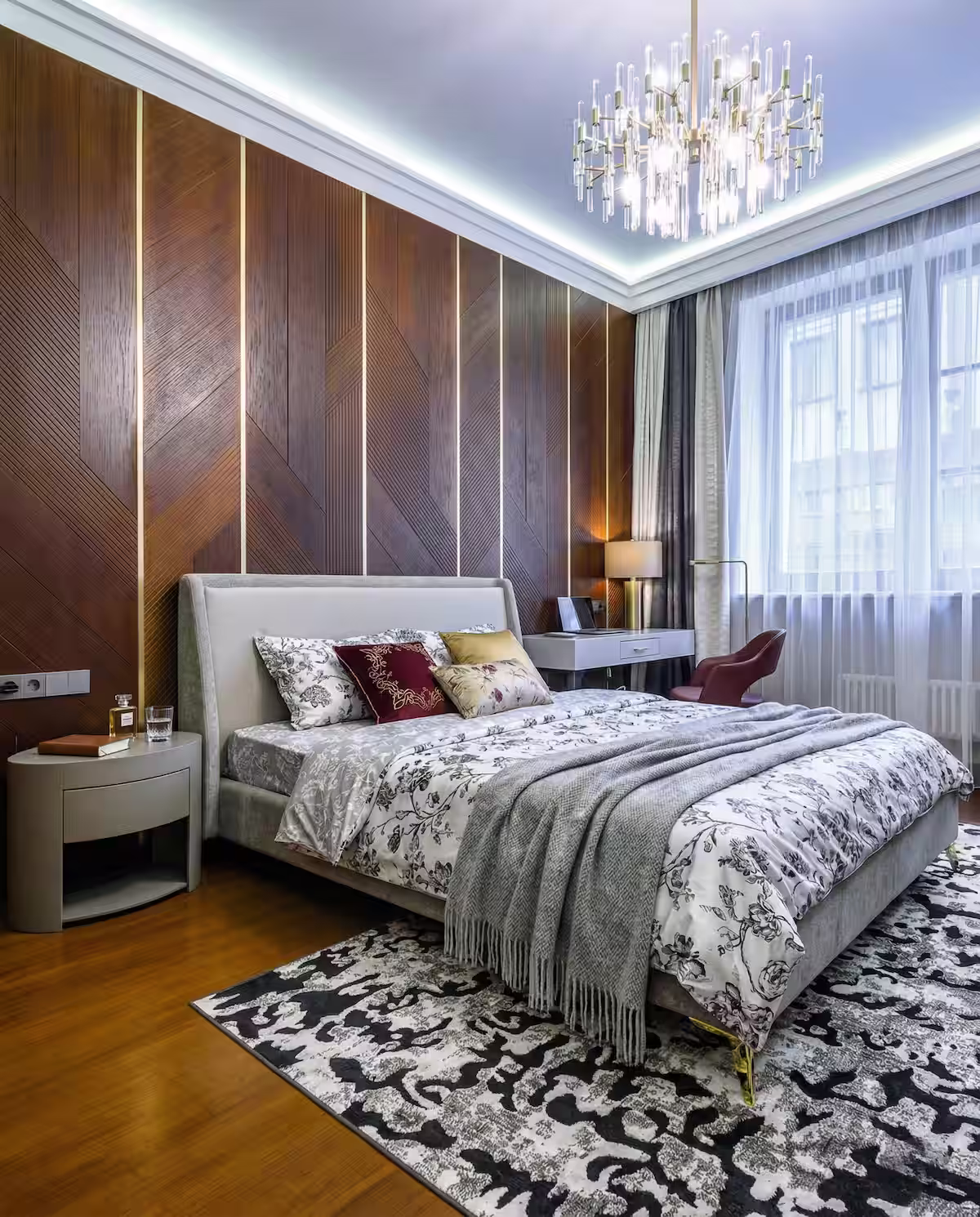 Интерьер гостиной диван в скандинавском современном стиле